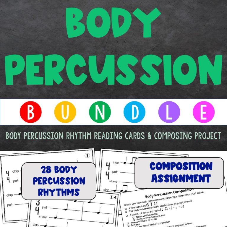 Body Percussion BUNDLE Teach From The Stage