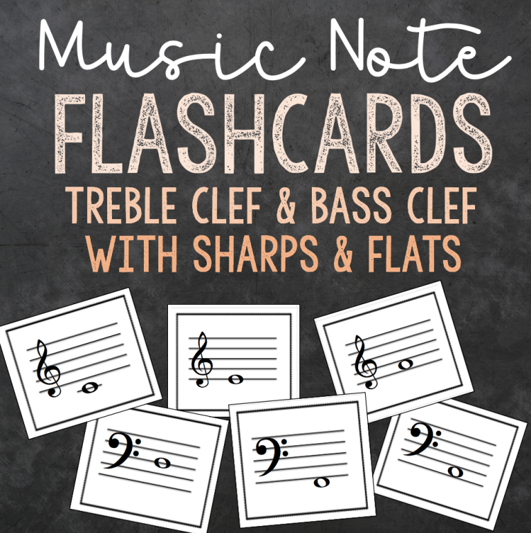 Note Flashcards (With Sharps & Flats!) Teach From The Stage
